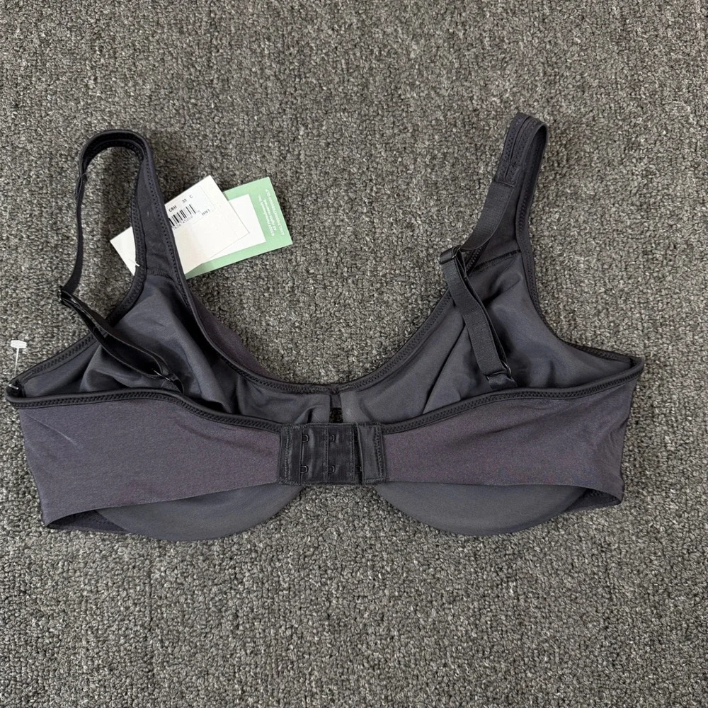 Bali Women Black Full Coverage Lightly Lined Underwire Comfort Strap Bra 38C LY
